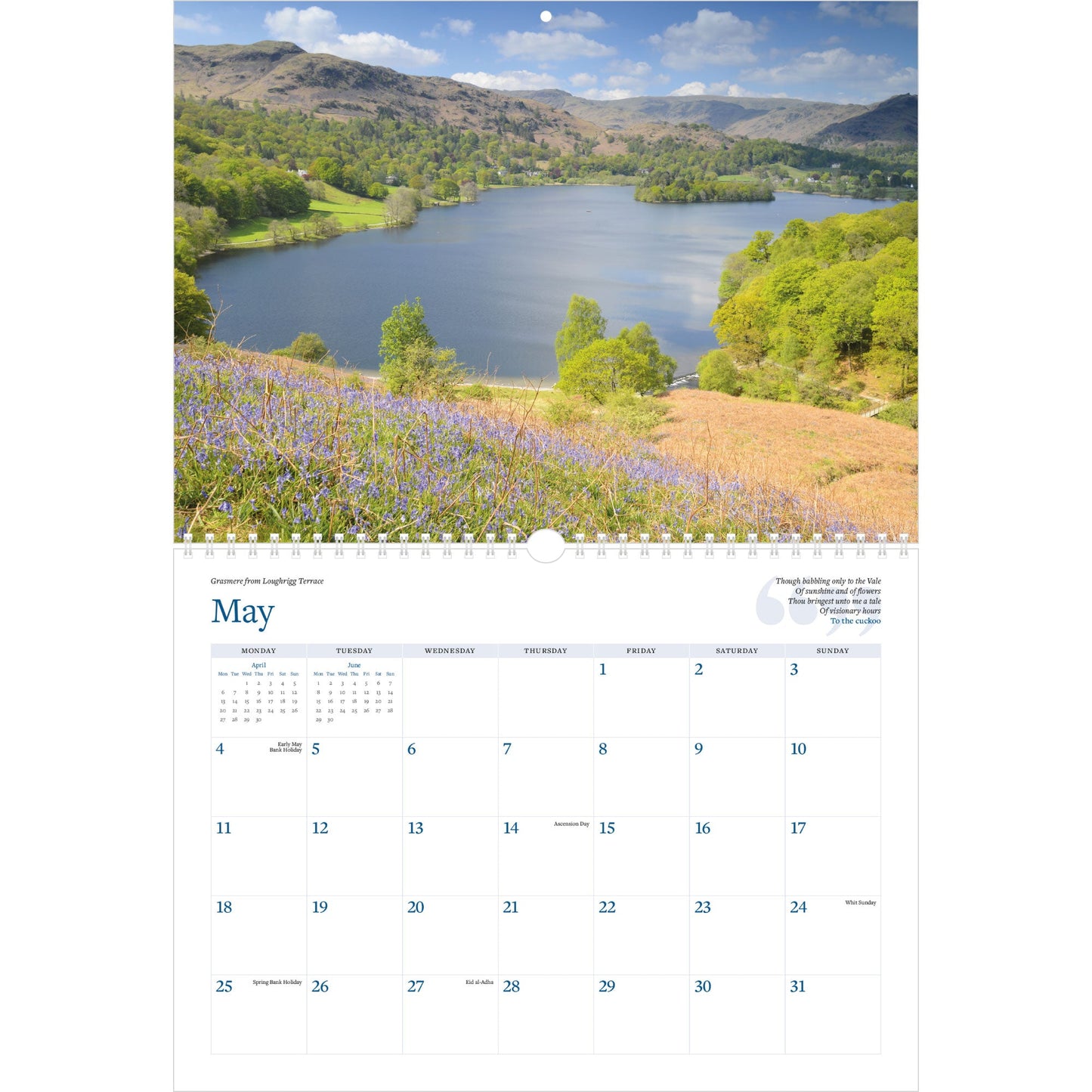 2026 Wordsworth's Lake District Calendar – May
