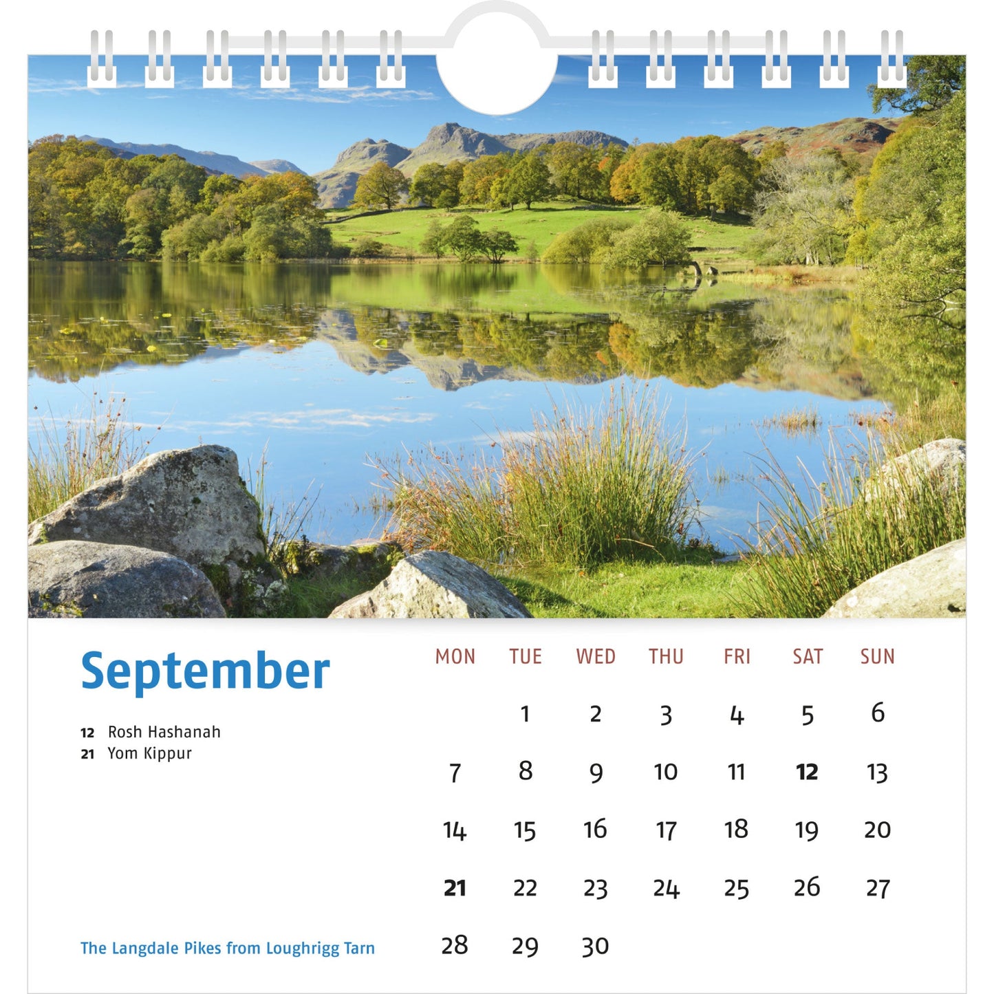 2026 Lake District Desk Calendar – September