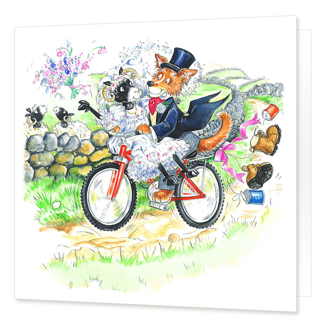 "Bicycle Made For Ewe" Greetings Card | Great Stuff from Cardtoons