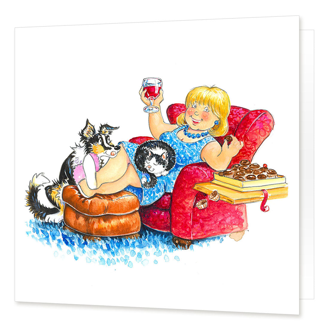 "Girls' Night In" Greetings Card | Great Stuff from Cardtoons