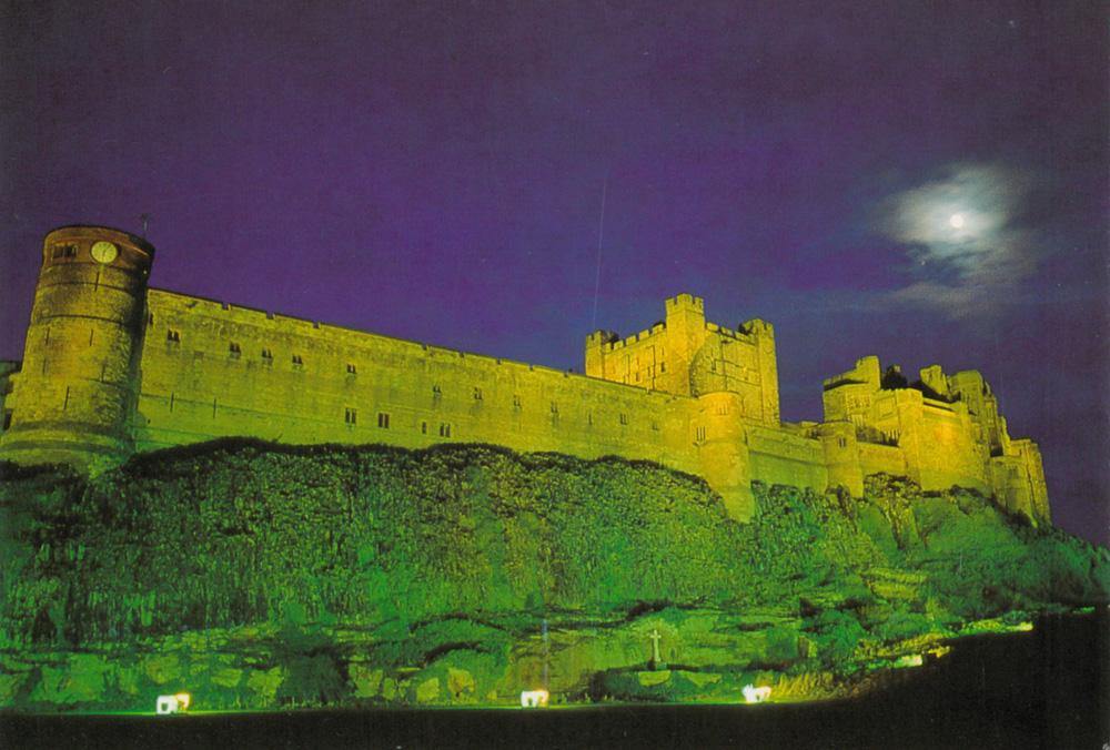 Bamburgh Castle at Night Postcard | Great Stuff from Cardtoons