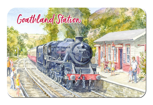 Goathland Station Watercolour Fridge Magnet for trade & wholesale