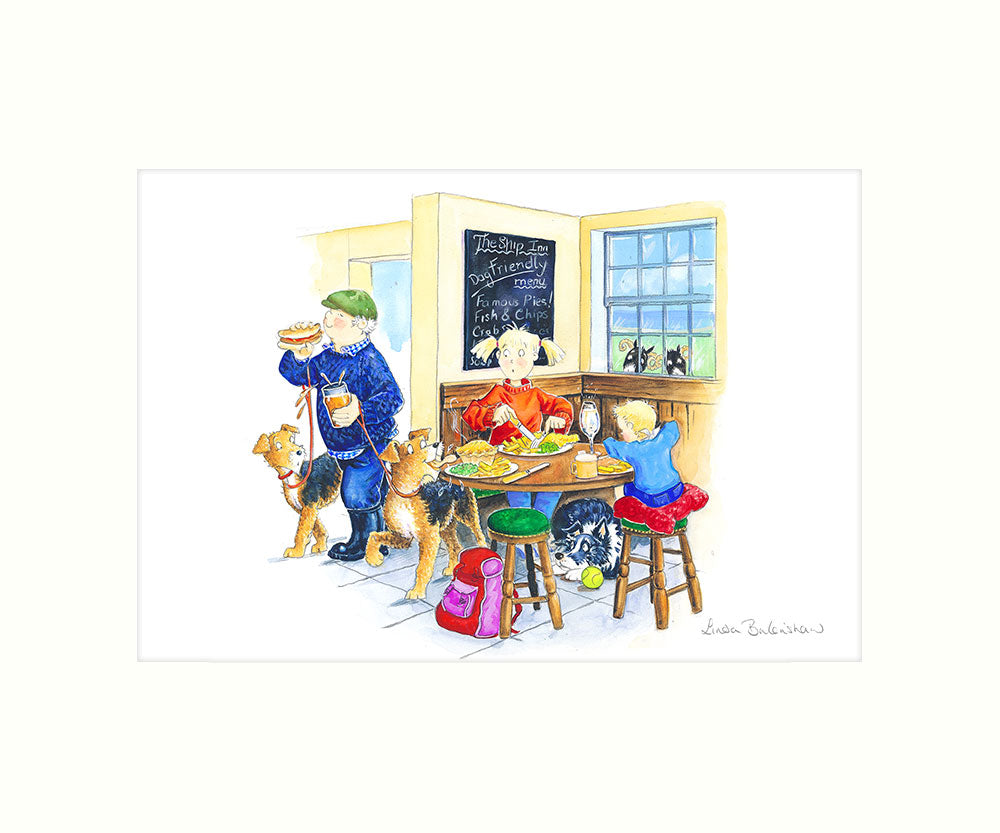 Country Comicals - "Dog Friendly" Art Print