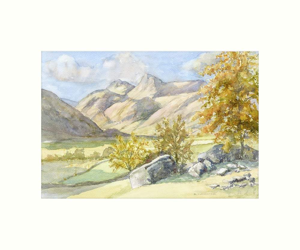 Langdale Pikes art print - Great Stuff from Cardtoons