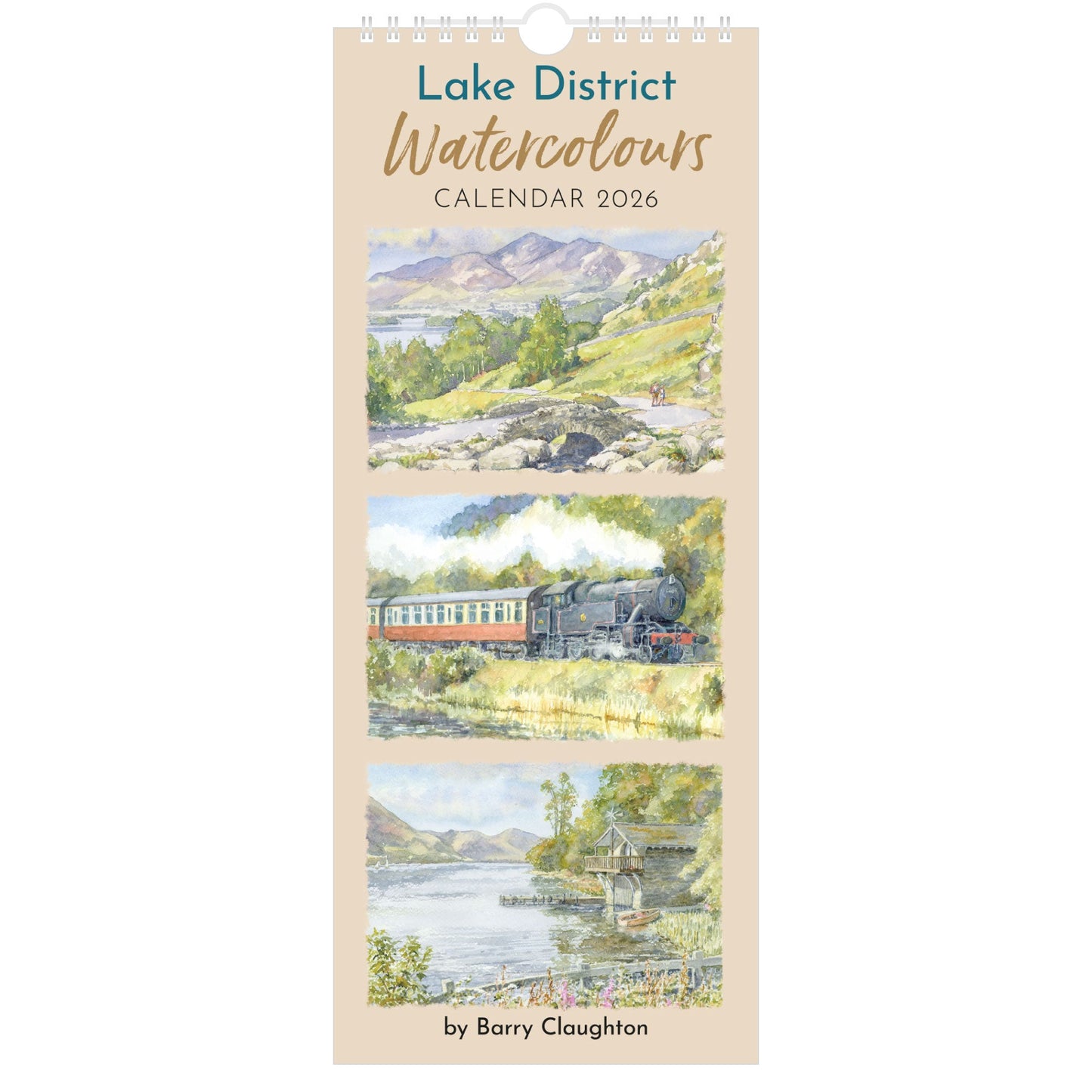 2026 Lake District Watercolours Calendar – Cover