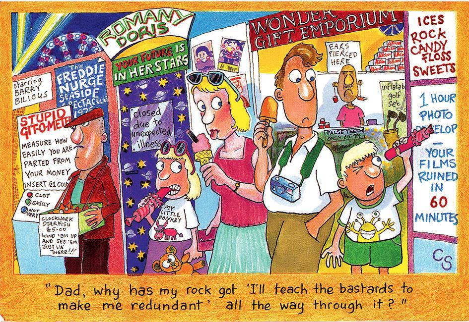 "I'll Teach The Bastards" Postcard | Great Stuff from Cardtoons