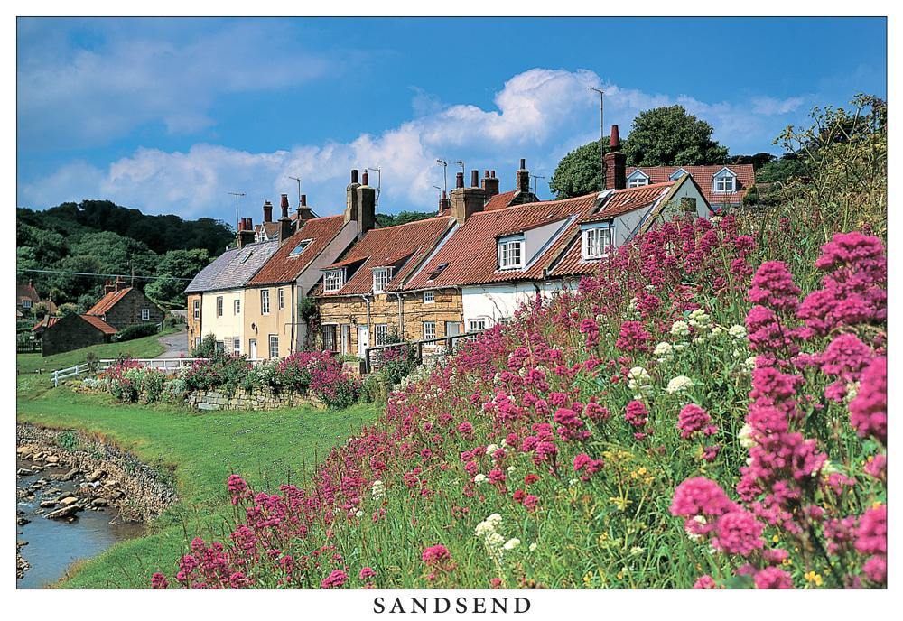 Houses at Sandsend postcard | Great Stuff from Cardtoons