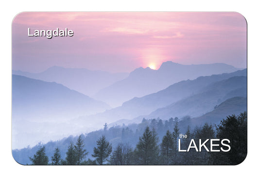 Langdale Sunset flexible fridge magnet from Cardtoons