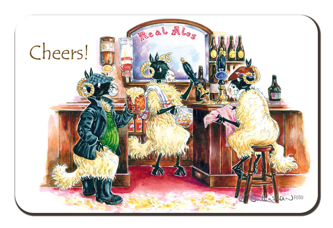 Country Comicals "Cheers" Fridge Magnet