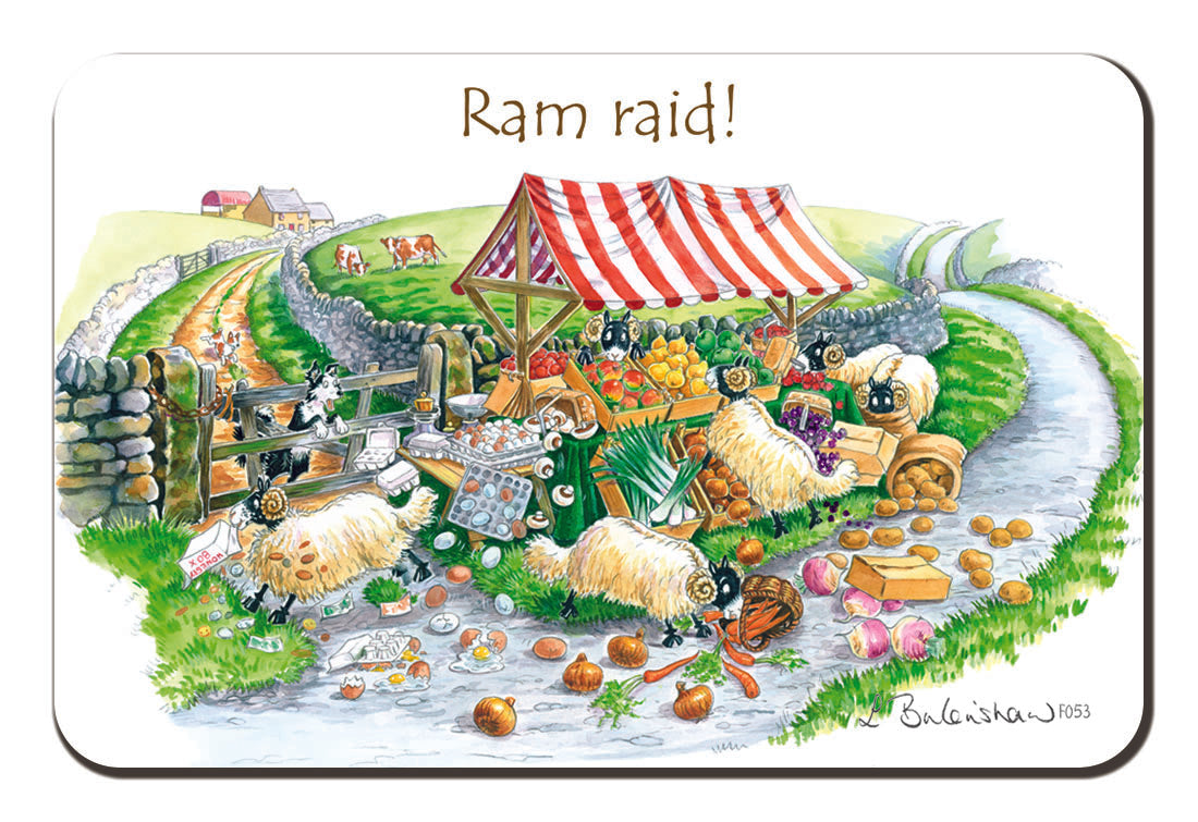 Country Comicals "Ram Raid" Fridge Magnet