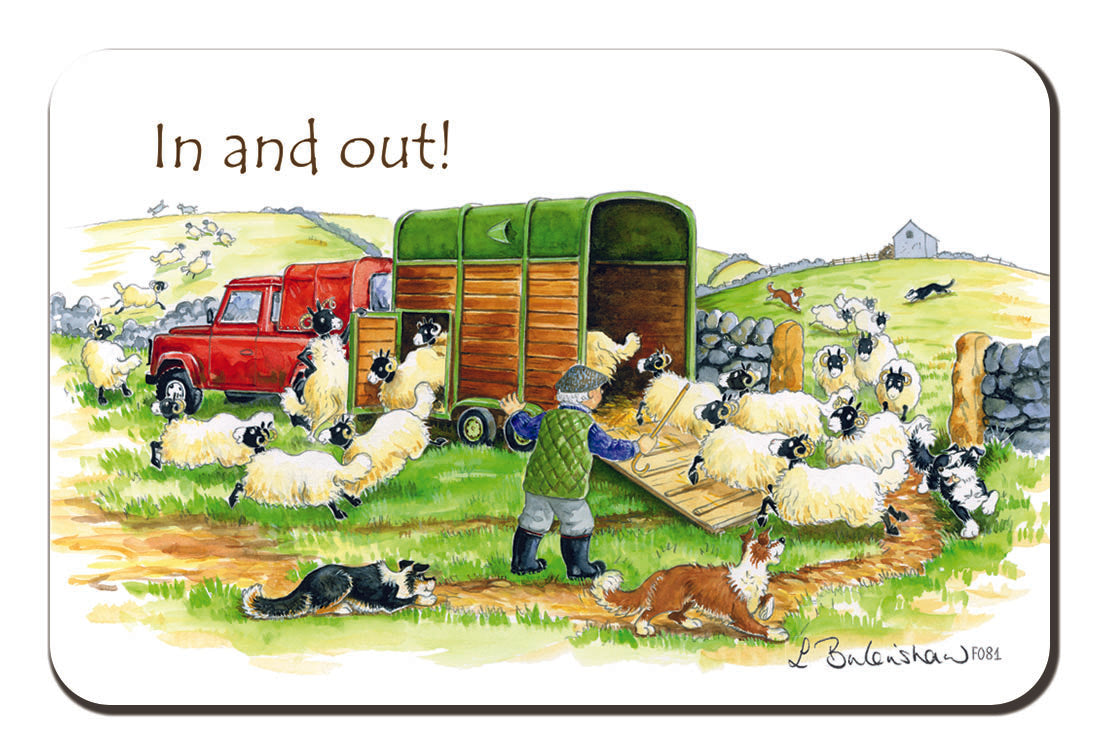 Country Comicals "In And Out" Fridge Magnet