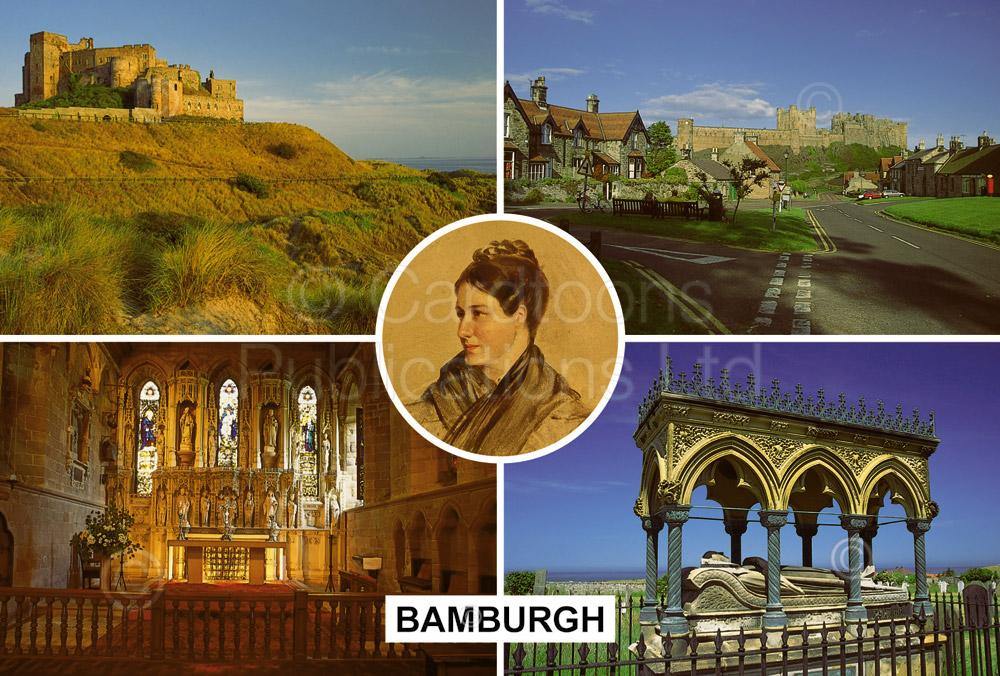 Bamburgh Postcard | Great Stuff from Cardtoons