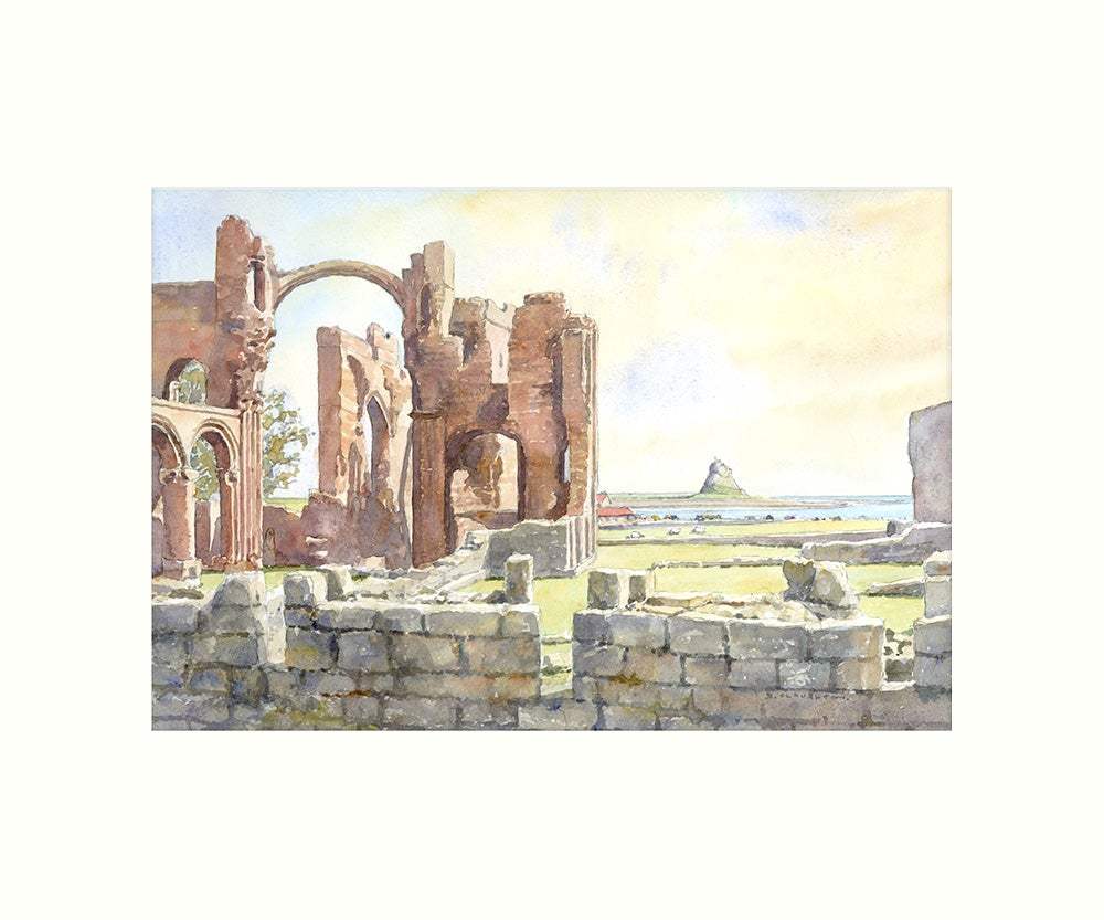 Lindisfarne Priory art print - Great Stuff from Cardtoons