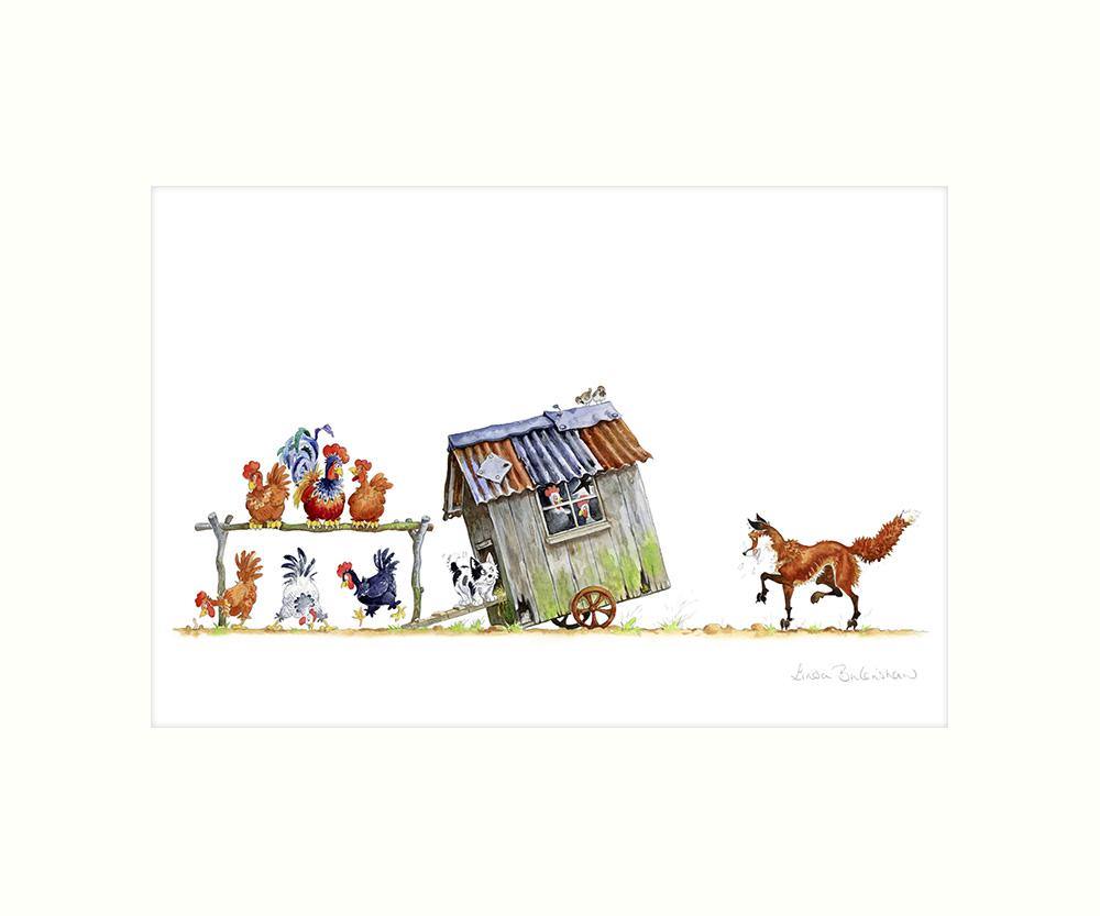 "Chicken Chatter" Art Print | Great Stuff from Cardtoons