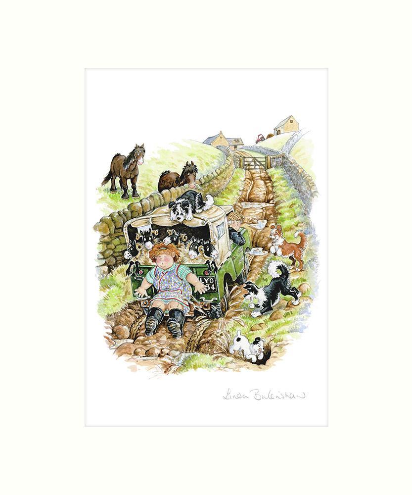 "Giving It Some Wellie" Art Print | Great Stuff from Cardtoons