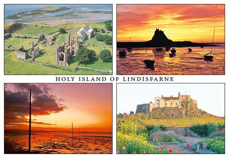 The Holy Island of Lindisfarne postcard | Great Stuff from Cardtoons