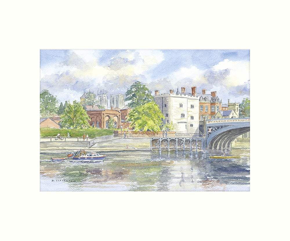 Ouse at Lendal Bridge, York art print - Great Stuff from Cardtoons