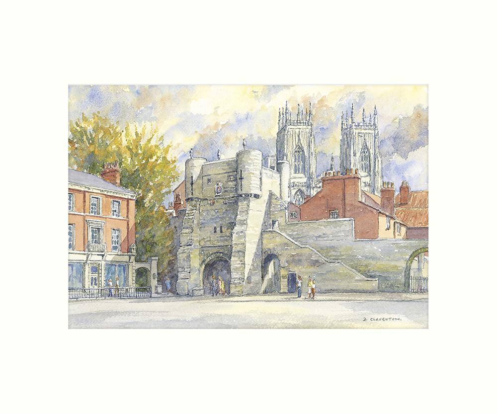 Bootham Bar, York art print | Great Stuff from Cardtoons