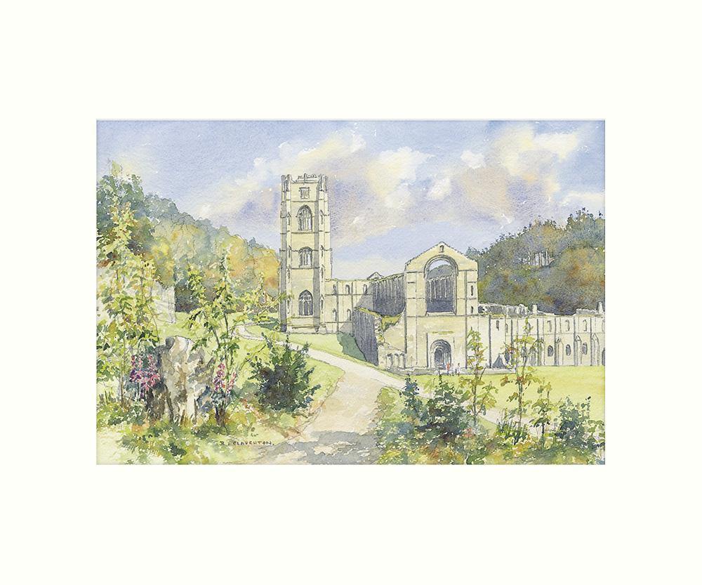 Fountains Abbey art print | Great Stuff from Cardtoons