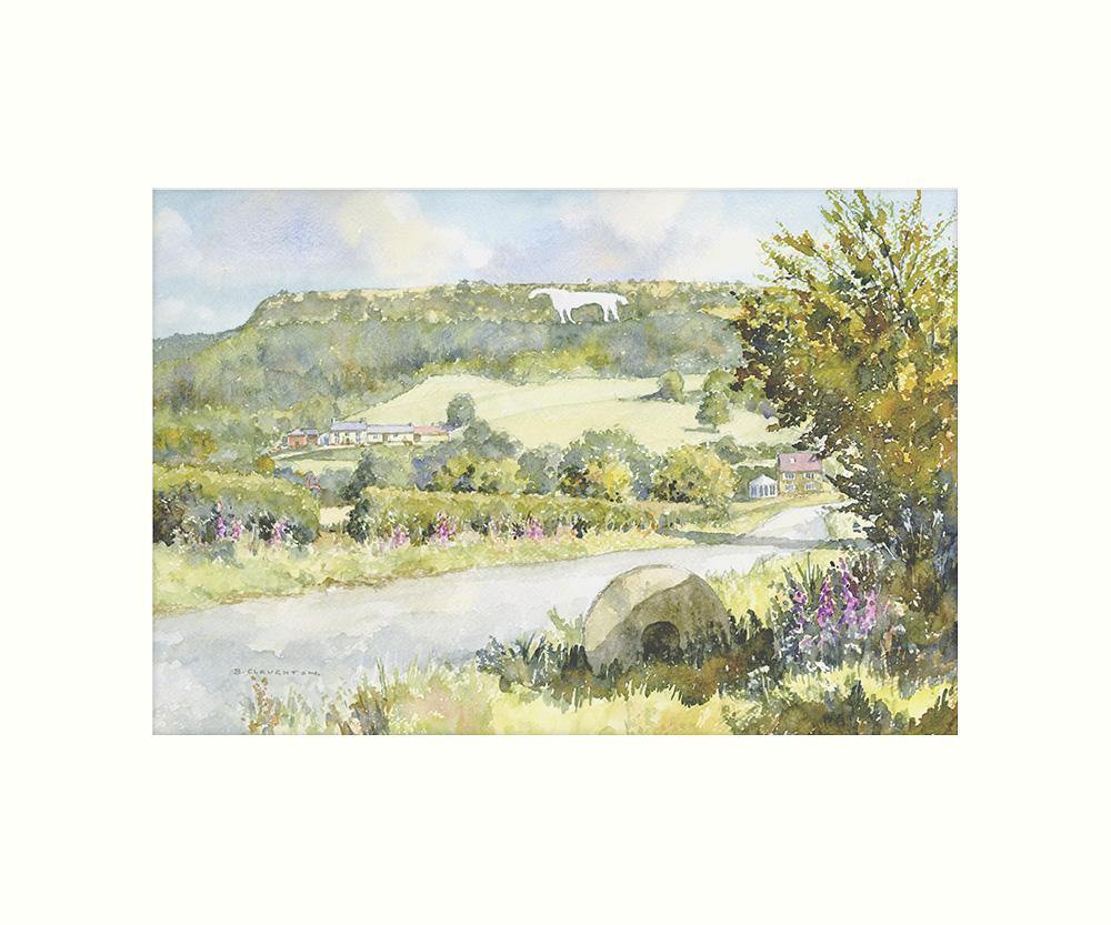 White Horse, Kilburn art print - Great Stuff from Cardtoons