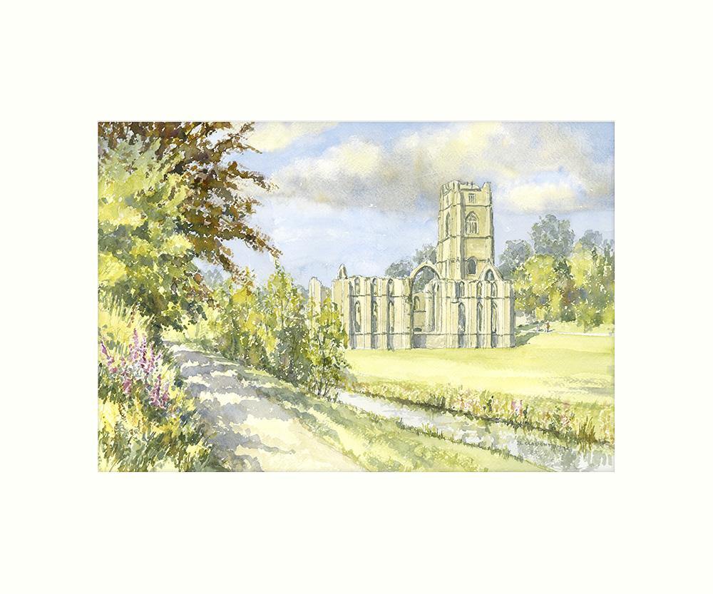 Fountains Abbey art print | Great Stuff from Cardtoons