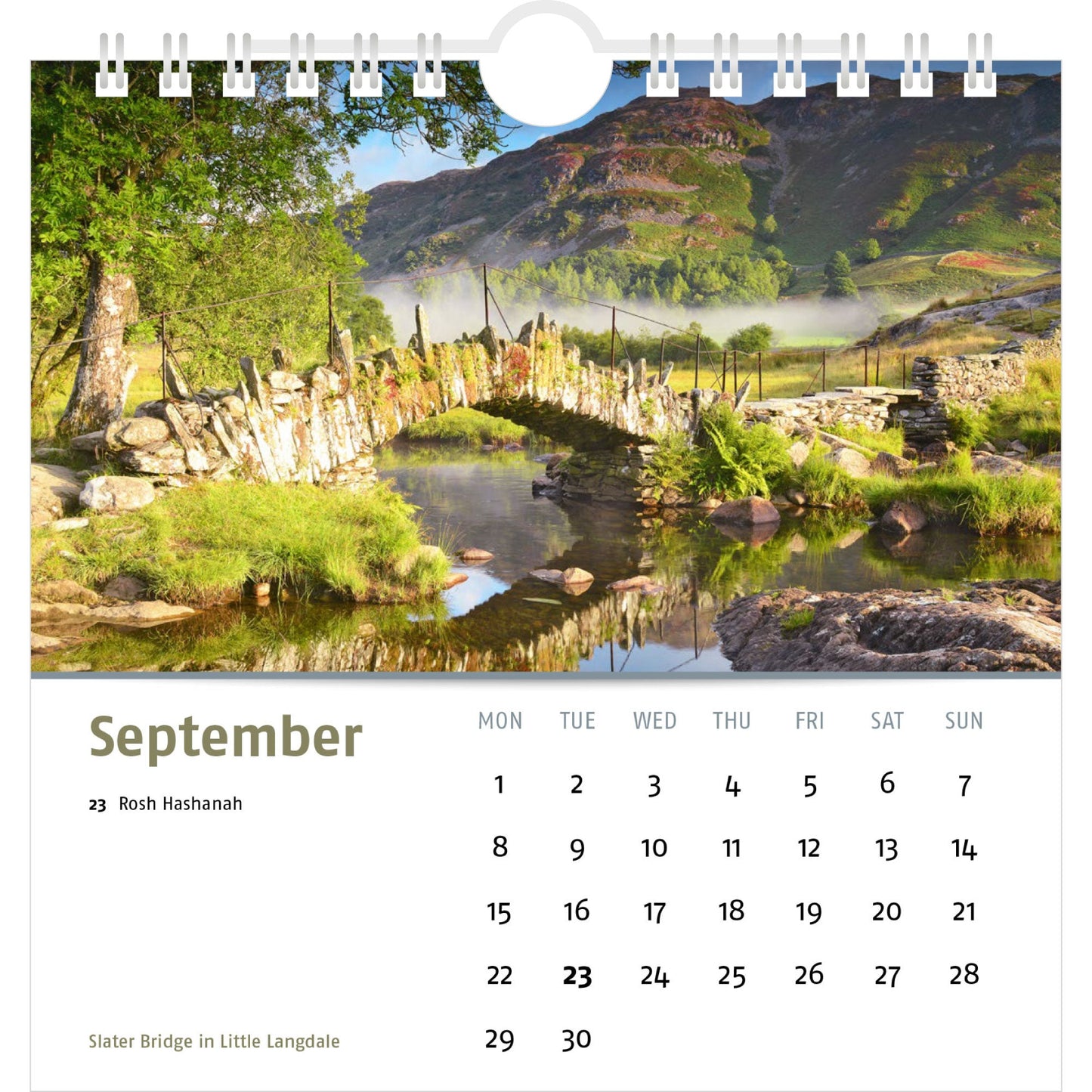 2025 Lake District Desk Calendar ,  September