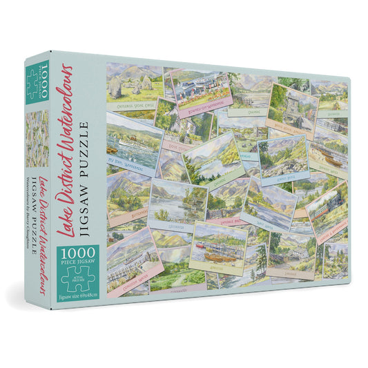 Lake District Watercolours Luxury Jigsaw box