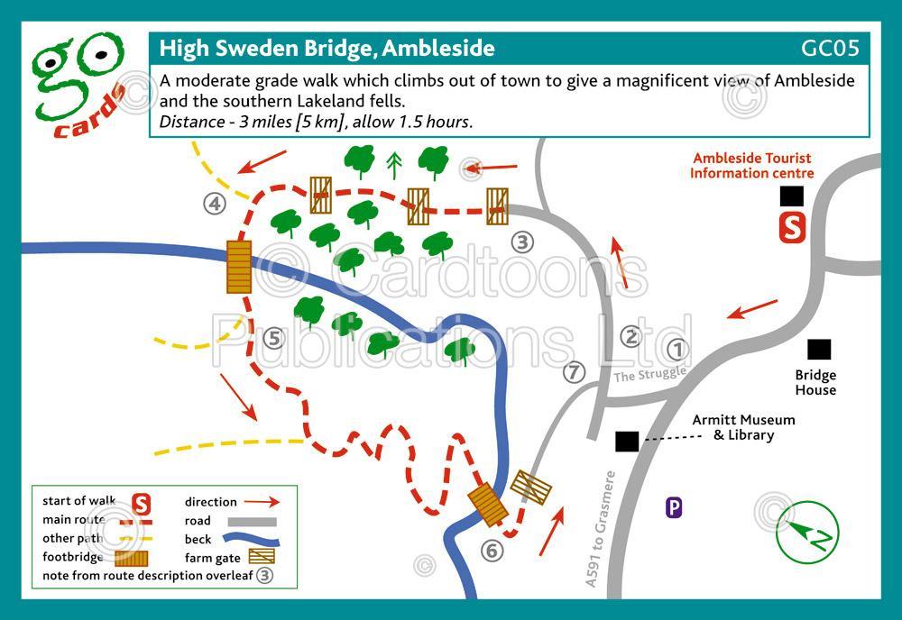 High Sweden Bridge, Ambleside Walk | Great Stuff from Cardtoons