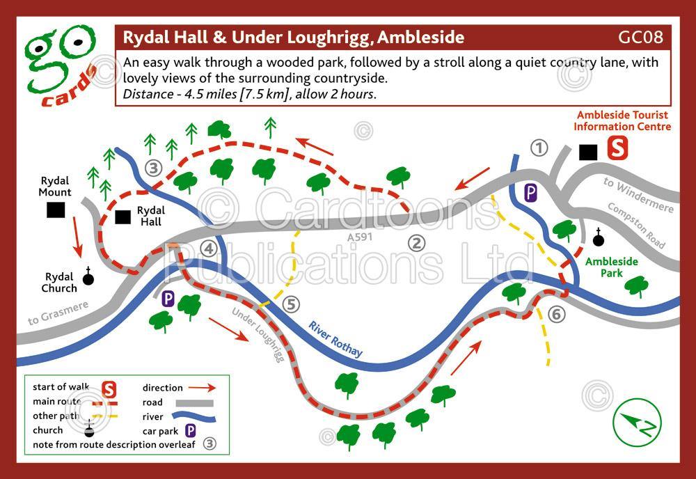 Rydal Hall and Under Loughrigg, Ambleside Walk | Great Stuff from Cardtoons