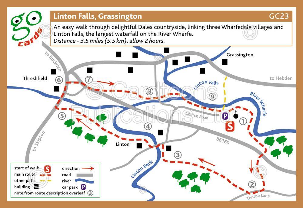 Linton Falls, Grassington Walk | Great Stuff from Cardtoons