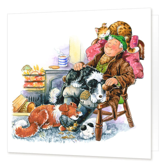 "Cat Napping" Greetings Card | Great Stuff from Cardtoons