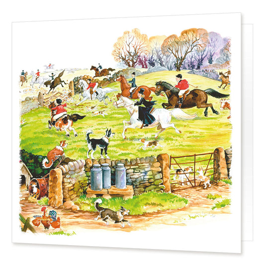 Country Comicals "The Hunt" Greetings Card