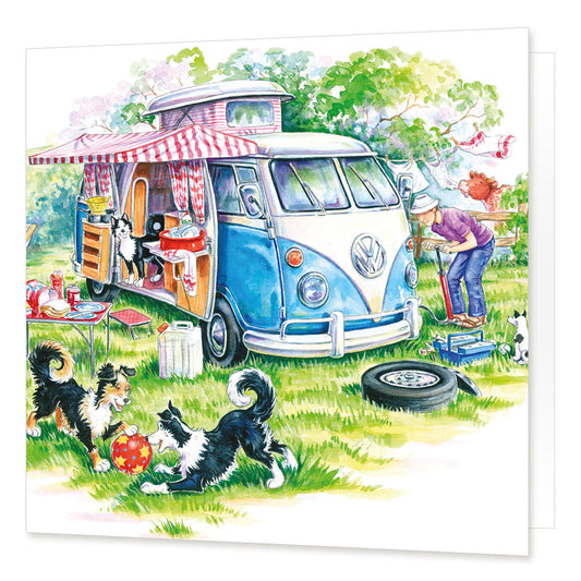 "Camper van heaven" Greetings Card | Great Stuff from Cardtoons