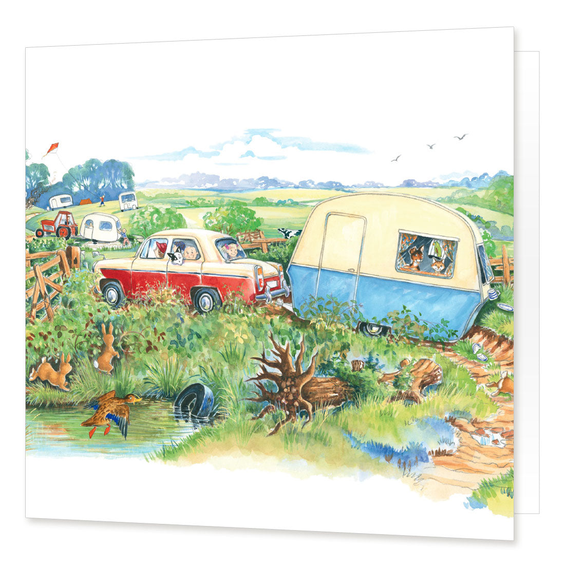 "Happy campers" Greetings Card | Great Stuff from Cardtoons