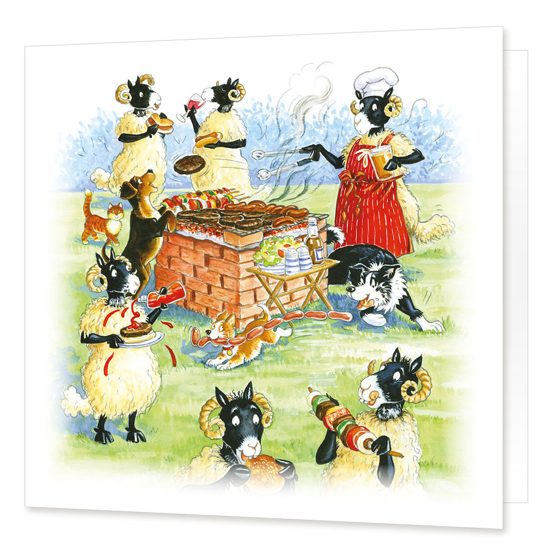 "Woolly BBQ" Greetings Card | Great Stuff from Cardtoons