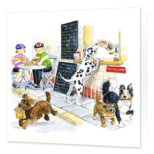 "Dogs Dinner" Greetings Card | Great Stuff from Cardtoons