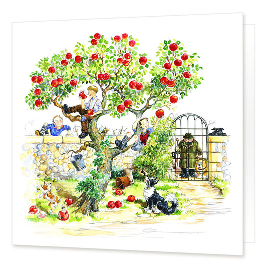 "Scrumping" Greetings Card | Great Stuff from Cardtoons