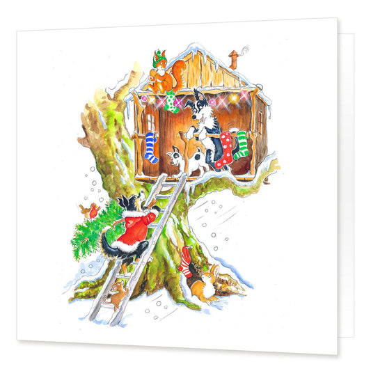 "Deck The Halls" Greetings Card | Great Stuff from Cardtoons