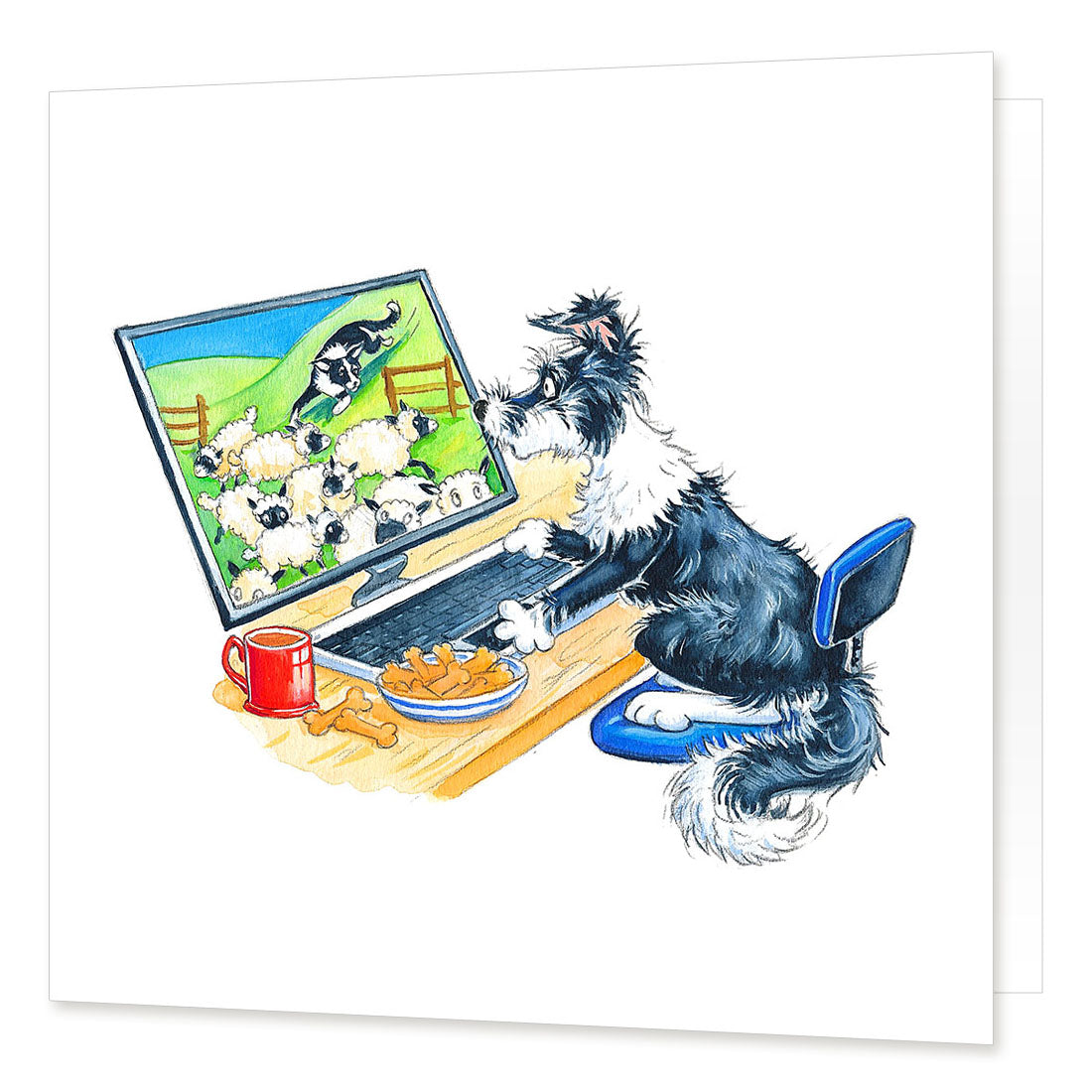 Working from home greetings card | Great Stuff from Cardtoons