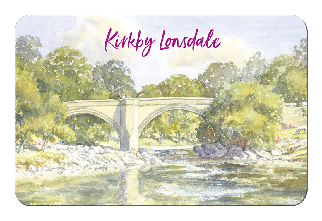 Watercolour image of Devils Bridge in Kirkby Lonsdale