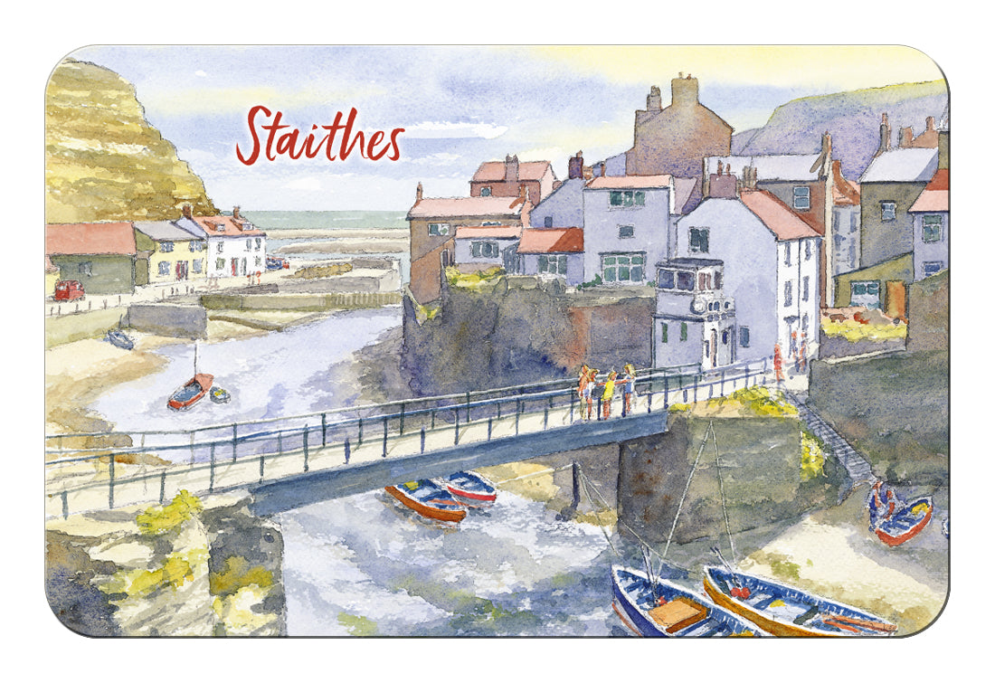 watercolour of Staithes in Yorkshire