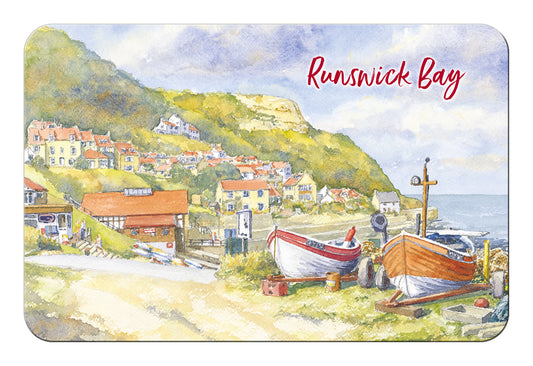 Runswick Bay Watercolour Flexible Fridge Magnet