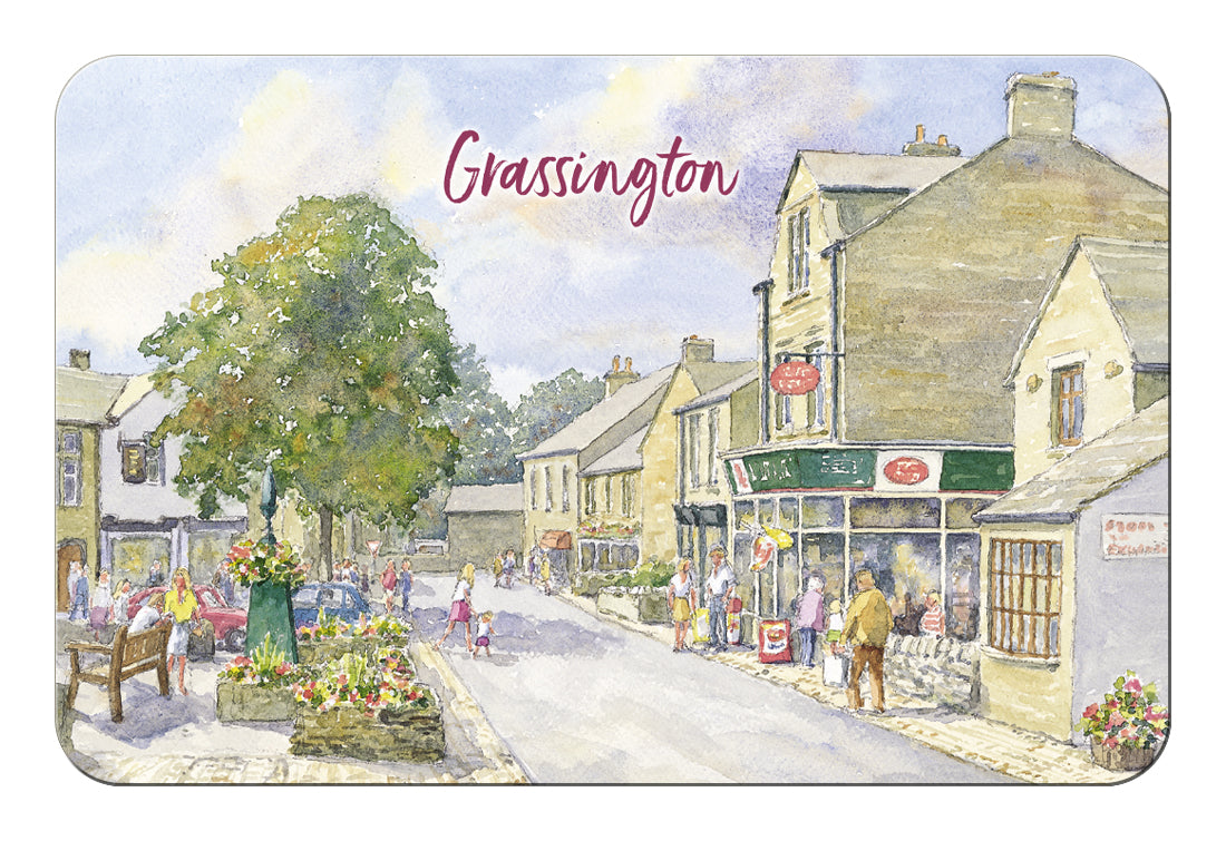 watercolour of Grassington in Yorkshire