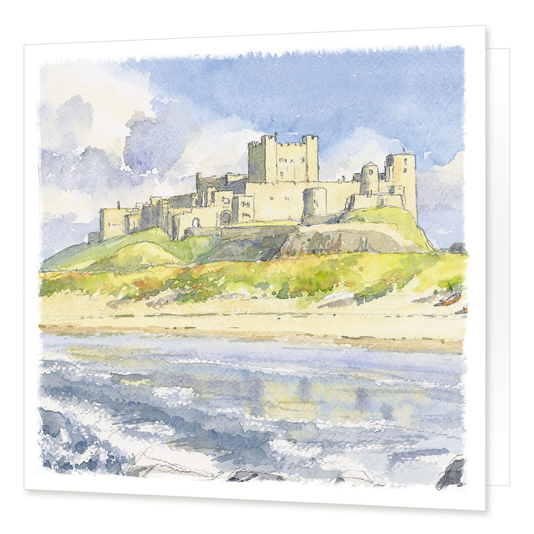 Bamburgh Castle Greetings Card | Great Stuff from Cardtoons