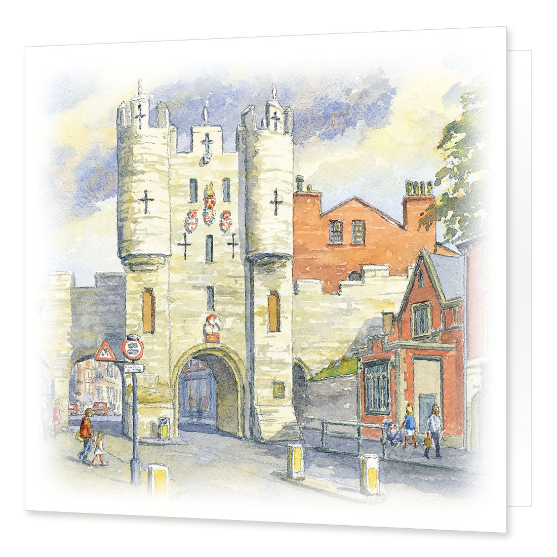 Micklegate Bar, York greetings card | Great Stuff from Cardtoons