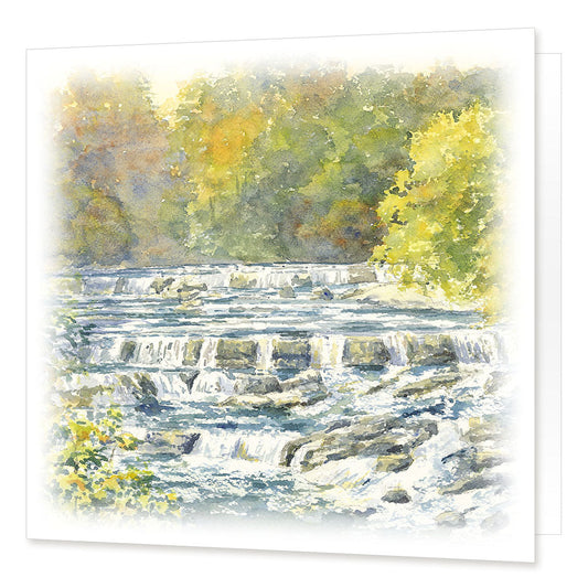 Aysgarth Falls Greetings Card | Great Stuff from Cardtoons