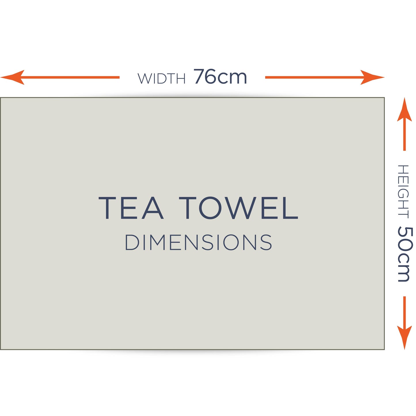 Northumberland Lap Map Tea Towel