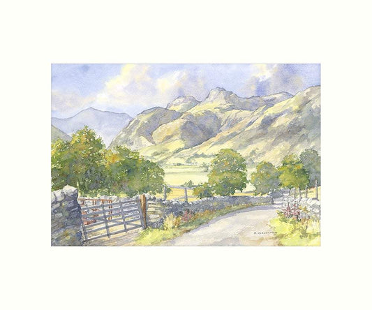 Langdale Pikes art print - Great Stuff from Cardtoons