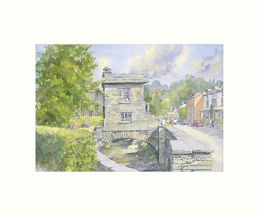 Bridge House, Ambleside art print | Great Stuff from Cardtoons