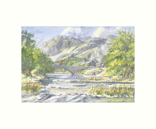 Grange-in-Borrowdale art print | Great Stuff from Cardtoons